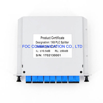 1650nm FTTX CATV CWDM Faser niedrige PDL PLC-Teiler Sc-UPC 1×8