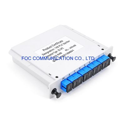 1650nm FTTX CATV CWDM Faser niedrige PDL PLC-Teiler Sc-UPC 1×8