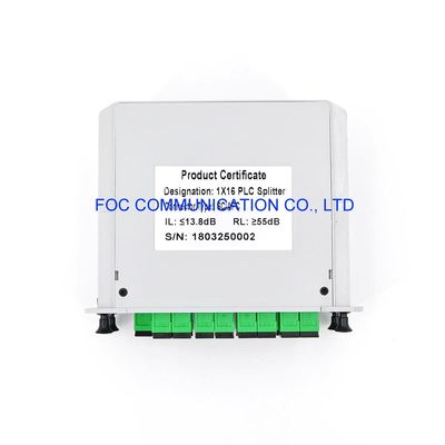 CATV 1650nm 1×8 Netze PLC-Teiler-Kassette Sc APC PON FTTX