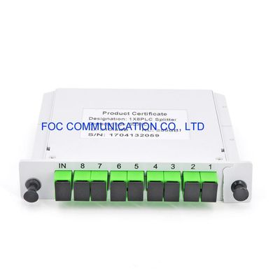 CATV 1650nm 1×8 Netze PLC-Teiler-Kassette Sc APC PON FTTX