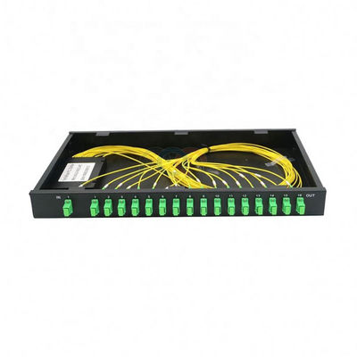 Niedriger Gestell-Berg PLC-Teiler 1 RU 19&quot; PDL 1260nm 1x16 Sc APC