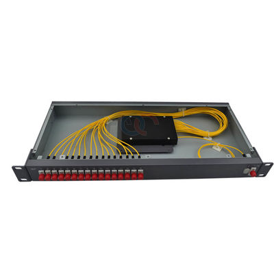 des Gestell-1x16 Teiler Berg PLC-Teiler-FC UPC des Monomode--G657A aus optischen Fasern