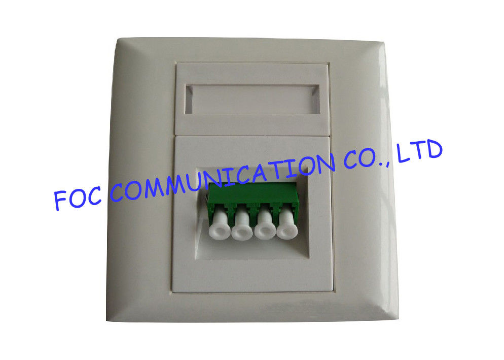 Faser-Optikbeendigungs-Kasten-Wand-Platten-Ausgang LC-Viererkabel-Adapter geladen für FTTX