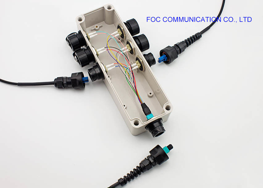IP67 imprägniern Dehnfestigkeit des Faser-Optikbeendigungs-Kasten-50N für ODVA/MPO-ODVA/DLC OM3