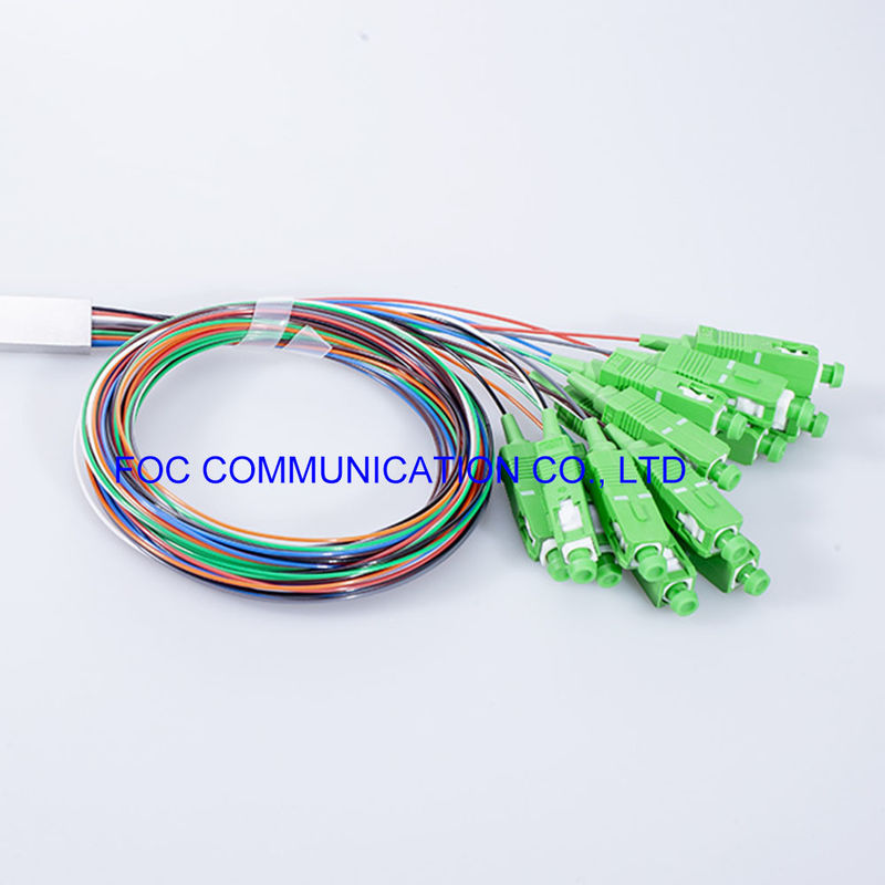 Telekommunikations-Netz-Faser PLC-Teiler LSZH 1x8 Verbindungsstück Sc APC niedrige PDL