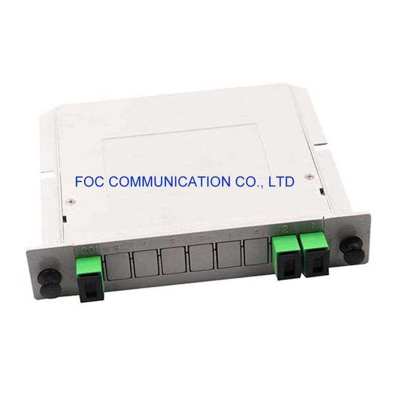 Sc APC 1×2 Gestell PLC-Teiler-650nm besteigbar für Netze PON CATV