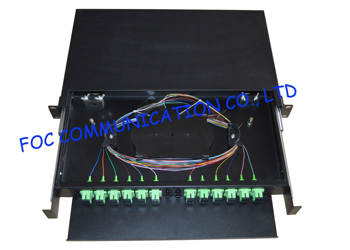 19&quot; Faser-Optikschalttafel, Hafen-Netz-Schalttafel SC/APC 24